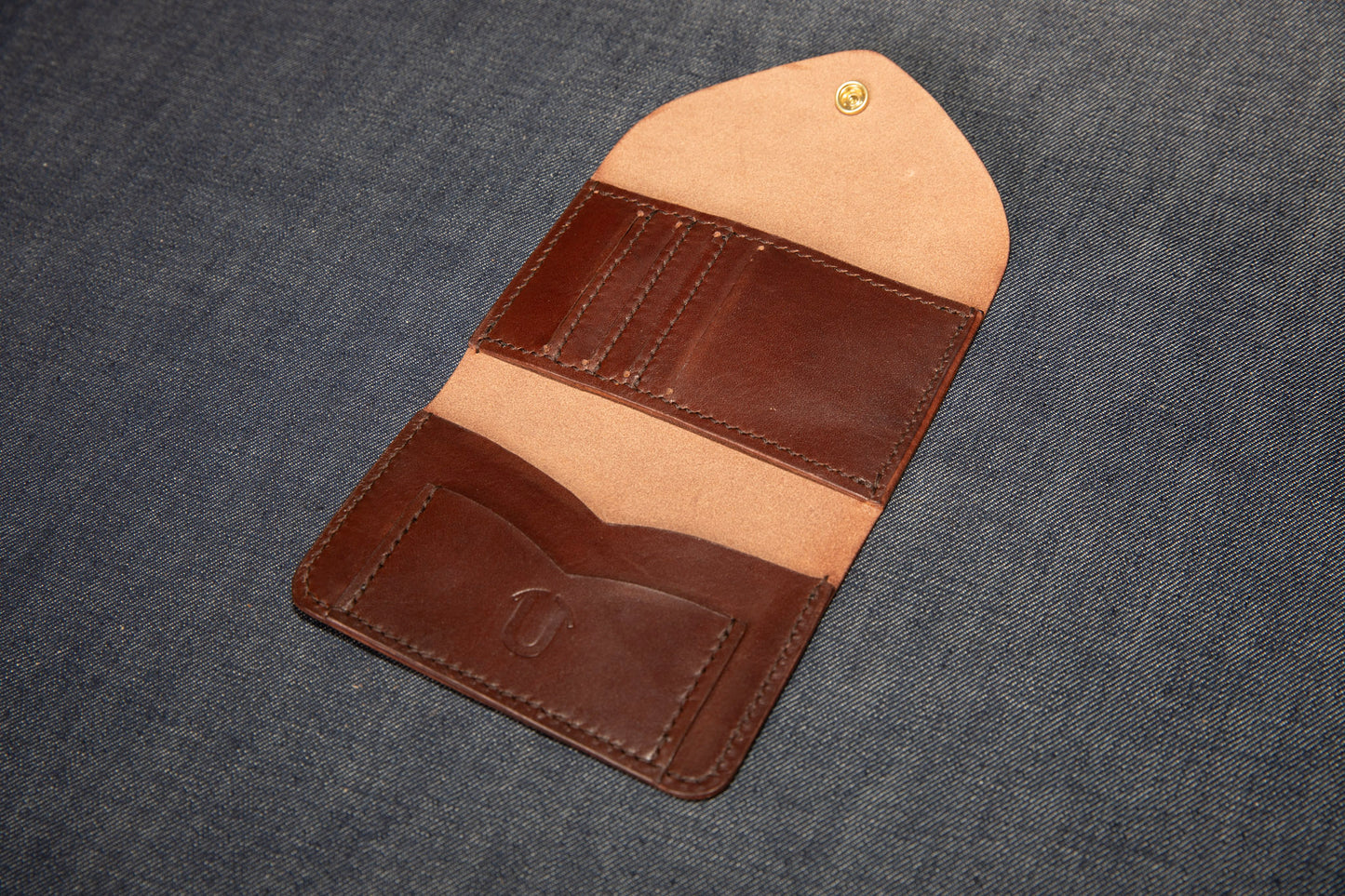 Tempesti Elbamah Liscio Lux Handstitched Wallet