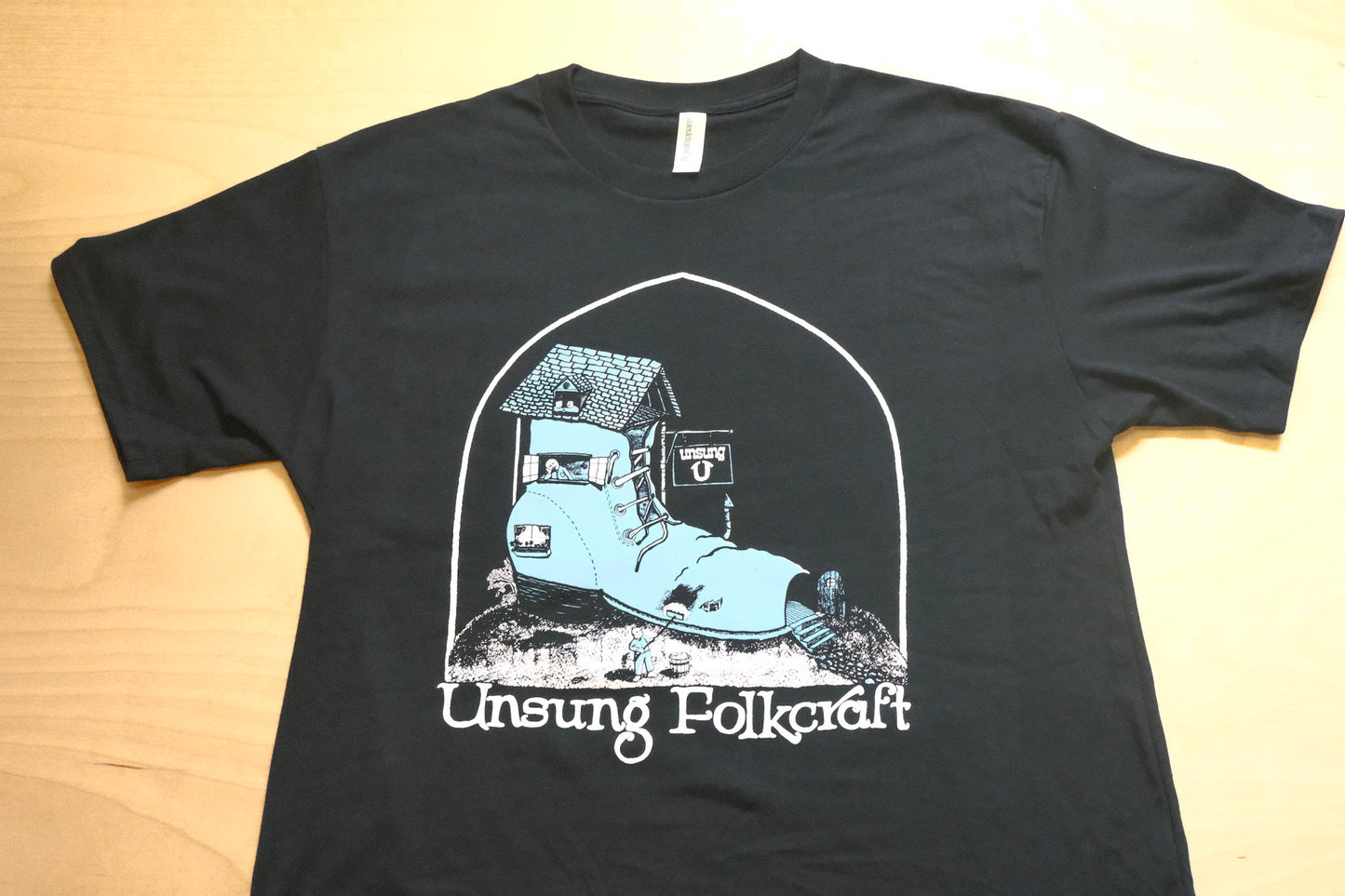 Unsung Organic Cotton Tee-Shirt Black