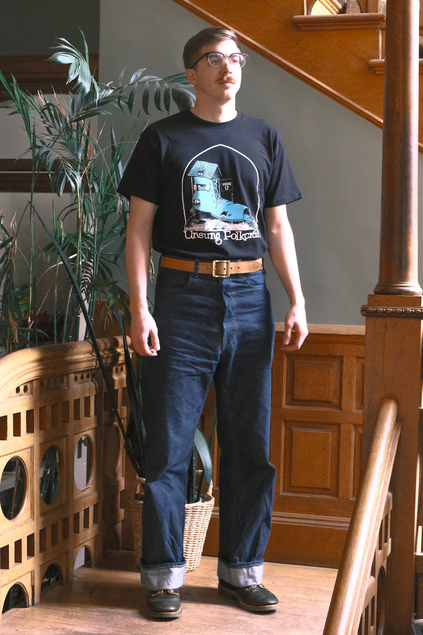Unsung Organic Cotton Tee-Shirt Black