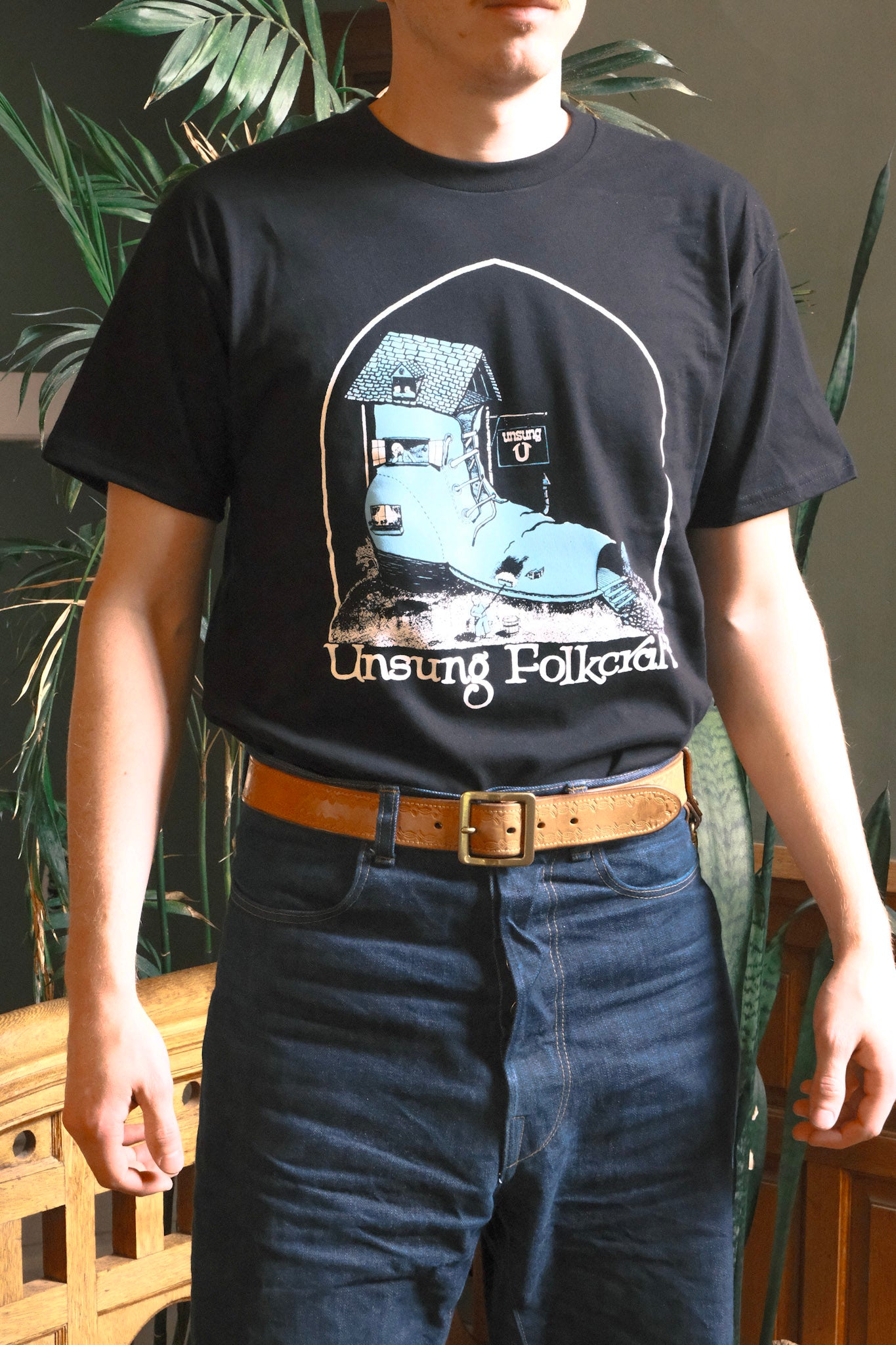 Unsung Organic Cotton Tee-Shirt Black