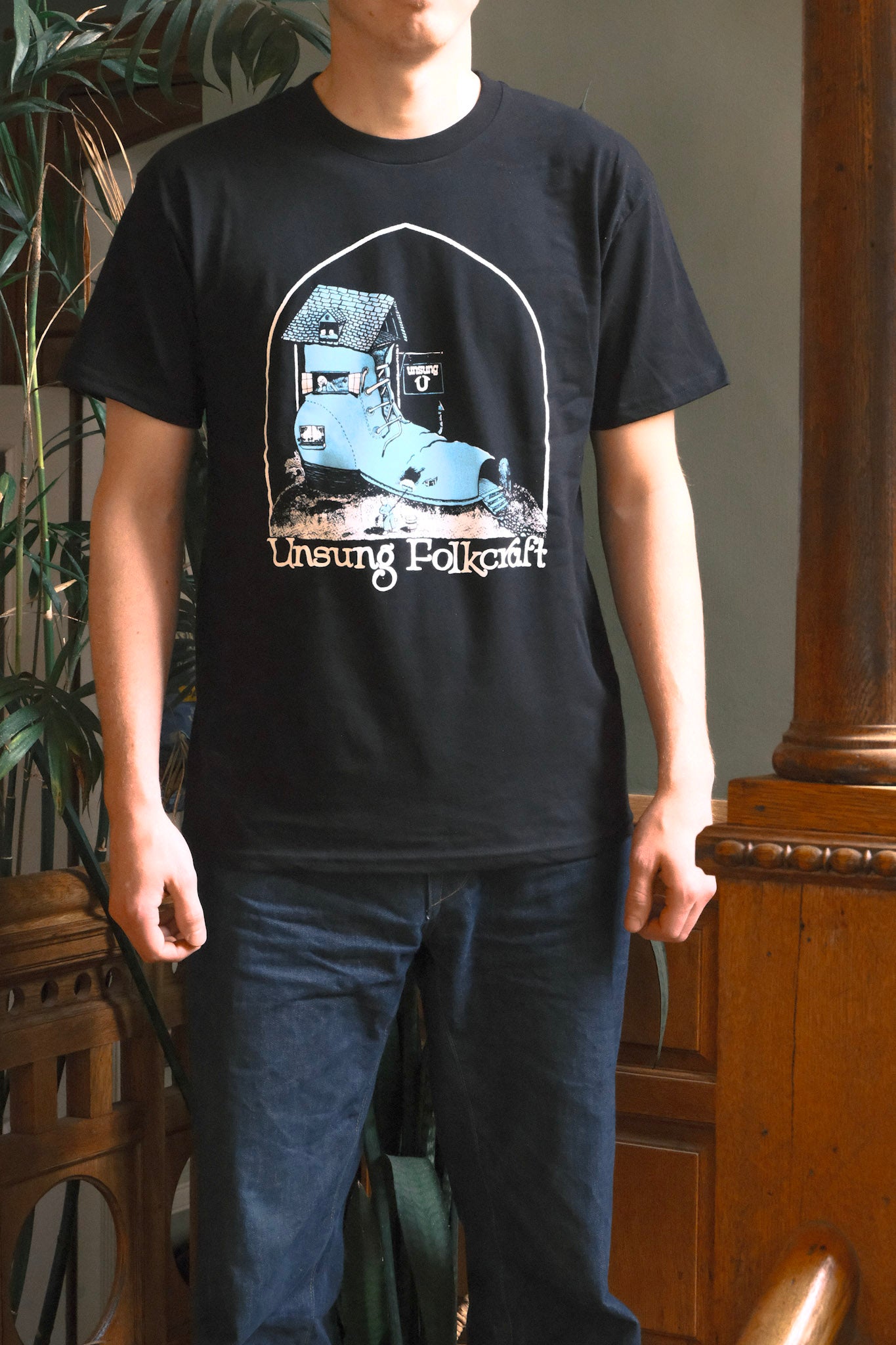Unsung Organic Cotton Tee-Shirt Black