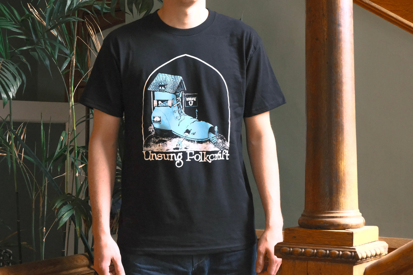 Unsung Organic Cotton Tee-Shirt Black