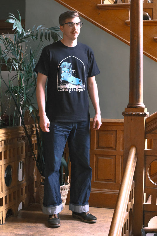 Unsung Organic Cotton Tee-Shirt Black